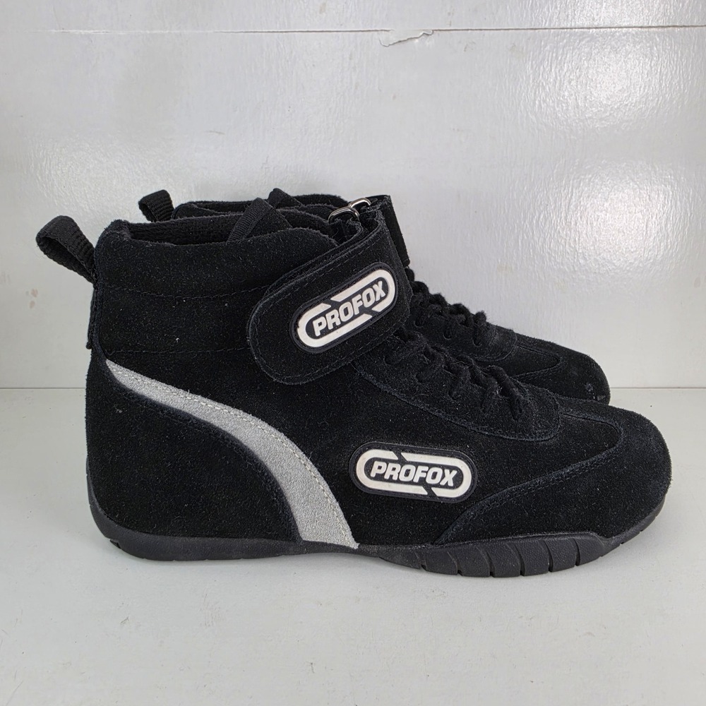 PROFOX SFI 3.3/5 Racing Shoes Black Suede Driving Boots Motorsports Size 6